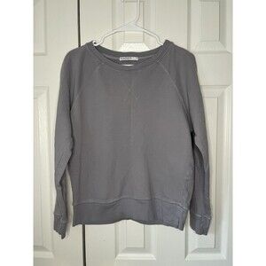 Stateside Grey/Blue Crewneck Sweatshirt Women Small